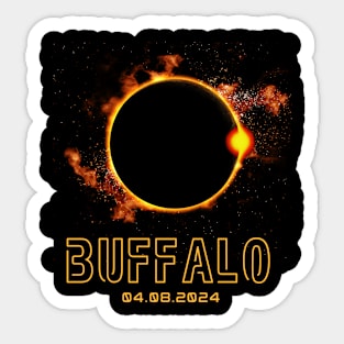 BUFFALO New York Total Solar Eclipse 2024 April 8th Souvenir Sticker